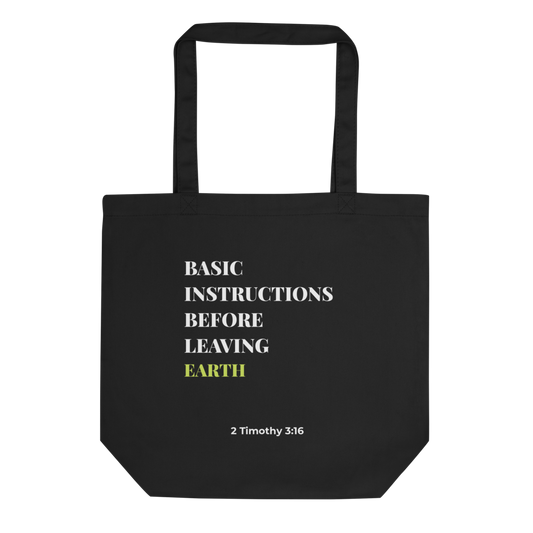 Basic Instructions Tote — Faith-Inspired Everyday Carry