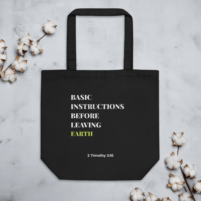 Basic Instructions Tote — Faith-Inspired Everyday Carry